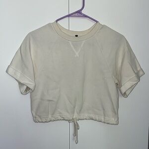 Pacsun cream t-shirt, soft material on inside, good condition, size S